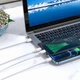 Кабель для зарядки телефона 3 в 1 Micro USB+Type-C+Lightning 3 in 1 Hoco Original Series 1M 2A для устройств iOS/Android/Samsung/iPhone/Xiaomi/Huawei/Meizu. White - изображение 4