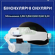 Лупа очки бинокулярные с подсветкой Magnifier MG82000MC с Led Комплект линз 5 шт - изображение 1
