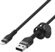 Кабель Belkin USB-A to LTG Braided Silicone 3 м Black (CAA010BT3MBK) - зображення 1