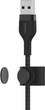 Кабель Belkin USB-A to LTG Braided Silicone 3 м Black (CAA010BT3MBK) - зображення 4