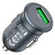 Зарядне автомобільне HOCO Z43 Mighty (1USB/QC3.0/3A/18W ) Сірий - изображение 3