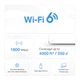 Домашня Mesh Wi-Fi система Mercusys Halo H70X(3-pack) 1800Мбіт/с у комплекті 3шт - зображення 2