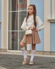 Гольфы детские белые с бежевыми полосками ( 30-36) - изображение 3