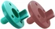Пустышка MinikOiOi силиконовая 100% BASICS Aqua Green / Velvet Ros х 2 шт (101030004) - изображение 1