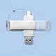 256ГБ USB 3 + Type-C флешка двухсторонняя металлическая, 43 мБ чтение/запись, для Android, ноутбука, ПК - изображение 3
