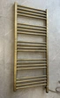 Полотенцесушитель электрический Terma FIONA 1140х530, тэн ONE, цвет Brushed Brass - изображение 1