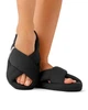 Тапочки домашние в рубчик Черный Maybel 34-35 (2341_1) - изображение 1