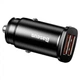 Автомобільний Зарядний Пристрій Baseus Square Metal 30W 2USB (QC3.0) black - зображення 7