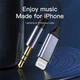 Кабель перехідник Mini-Jack 3.5 mm to Lightning 1.2M Аукс кабель Apple iPhone iPod iPad AUX Grey (120cm) - зображення 4