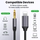 Кабель перехідник Mini-Jack 3.5 mm to Lightning 1.2M Аукс кабель Apple iPhone iPod iPad AUX Grey (120cm) - зображення 8