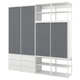 Шафа на 4 двері + 6 ящиків IKEA PLATSA 280x42x241 см (994.941.87) - зображення 1