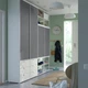 Шафа на 4 двері + 6 ящиків IKEA PLATSA 280x42x241 см (994.941.87) - зображення 2