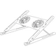 Подставка для ноутбука XoKo NST-101 Aluminium с активным охлаждением Silver (XK-NST-101-SL) - изображение 4