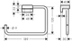 Полотенцедержатель HANSGROHE AddStoris 41754670 черный матовый - изображение 2