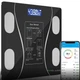 Умные напольные смарт весы электронные с приложением для смартфона bluetooth bathroom scale черный - изображение 1