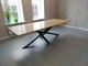 Дизайнерский Кухонный обеденный стол из натурального дерева Loft Design 220x80x75h Черный / Дерево ATL794 - изображение 3