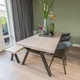 Дизайнерский Кухонный обеденный стол из натурального дерева Loft Design 200x80x75h Черный / Дерево ATL1476 - изображение 1
