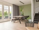 Дизайнерский Кухонный обеденный стол из натурального дерева Loft Design 200x80x75h Черный / Дерево ATL1476 - изображение 4