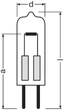 Лампа галогенная 20W 24V 320lm 3000К G4 DIM 33x10mm капсула [4058075177901] OSRAM 64435 halostar - изображение 2