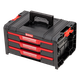 Модульний ящик для інструментів з трьома висувними ящиками Qbrick System PRO Drawer 3 Toolbox Expert Red Ultra - зображення 3