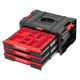 Модульний ящик для інструментів з трьома висувними ящиками Qbrick System PRO Drawer 3 Toolbox Expert Red Ultra - зображення 4