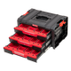 Модульний ящик для інструментів з трьома висувними ящиками Qbrick System PRO Drawer 3 Toolbox Expert Red Ultra - зображення 7
