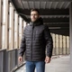 Чоловіча демісезонна куртка великого розміру City Fashion classic 65 - cfk 64 чорний - зображення 2