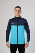 Олімпійка JOMA montreal full zip sweatshirt fluor turquoise-navy 2XL (102744.013) - изображение 1