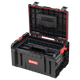 Набір із 3 ящиків для зберігання інструментів 5/19/28 л Qbrick System PRO Set 2 Plus на колесах, пластикові, чорні - зображення 5