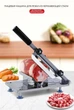 Ломтерезка слайсер ручной BauTech D20 машинка для нарезки мяса, колбасы и сыра из нержавеющей стали - изображение 6
