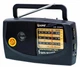 Радиоприемник KIPO 308-2.5W питание от сети 220V или от батареек R20*2 шт с телескопической антенной Черный - изображение 6
