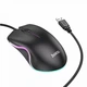 Комп'ютерна миша Hoco GM19 Enjoy Gaming luminous wired mouse Black - зображення 2
