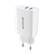 Сітчастий зарядний пристрій МЗП Proove Rapid 30W (2 USB + Type-C) (white) - зображення 1
