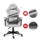 Ігрове крісло HUZARO FORCE 4.4 White Mesh Оббивка тканина Білий - зображення 9