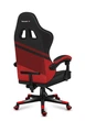 Игровое компьютерное кресло HUZARO FORCE 4.4 Red Mesh Обивка ткань Красное - изображение 5