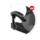 Игровое компьютерное кресло HUZARO FORCE 4.4 Grey Mesh Обивка ткань Серое - изображение 7