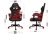 Игровое компьютерное кресло HUZARO FORCE 4.4 Red Mesh Обивка ткань Красное - изображение 2