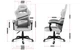 Компьютерное геймерское кресло HUZARO Force 4.4 WHITE ткань - изображение 13