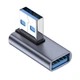 Переходник адаптер угловой USB 3.0 M/F 10Gbps Graphite (48567) - изображение 2