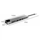 USB Type-C Переходник Хаб концентратор 8 в 1 HDMI SD TF RJ45 для Windows Android OTG Macbook type с адаптером тайп си для ноутбука макбука смартфона планшета пк разветвитель подключения флешки мышки клавиатуры - изображение 5