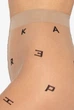 Колготки с узором "Буквы" GATTA Letters 01 20 Den 4 Золотистый (Арт 0140) - изображение 4