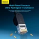 Патч корд сетевой кабель LAN RJ45 Baseus high Speed Six types gigabit ethernet cable (1,5m, 1Gbps, САТ 6) - изображение 8
