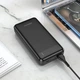 Повербанк на 20000mAh із швидкою зарядкою BOROFONE Incredible power bank (1USB/1Type-C, 20W/3A, PD/QC). Black - зображення 4