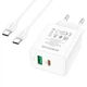 Сетевой ЗУ с кабелем Typ-C to Type-C BA67A 1xUSB\1XType-C PD 20WQC3.0 charger 3.0A charger White BA67ACCW - изображение 3