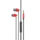 Навушники HOCO M90 Delight wire-controlled earphones with microphone Aurora Red - зображення 2