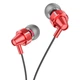 Навушники HOCO M90 Delight wire-controlled earphones with microphone Aurora Red - зображення 1