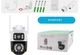 Уличная WiFi IP камера Besder A8Q 8Мп 2 независимых объектива бело-черная - изображение 8