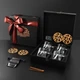 Подарунковий набір 4шт Бокали Sterling + каміння для віскі темна Original + Коробка дерев'яна - зображення 1
