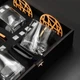 Подарунковий набір 4шт Бокали Sterling + каміння для віскі темна Original + Коробка дерев'яна - зображення 5