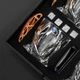 Подарочный набор 4шт Бокалы Bohemia Quadro + камни для виски темная Original + Коробка деревянная - изображение 7